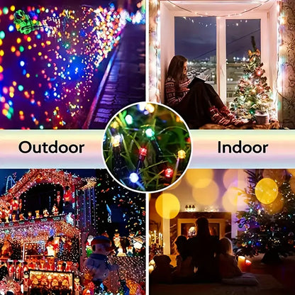 Luces Navideñas con panel solar PRO